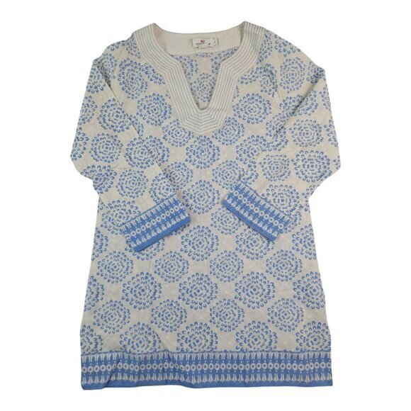 Vineyard Vines Floral Boho Tunic Top Womens Small - Picture 1 of 7